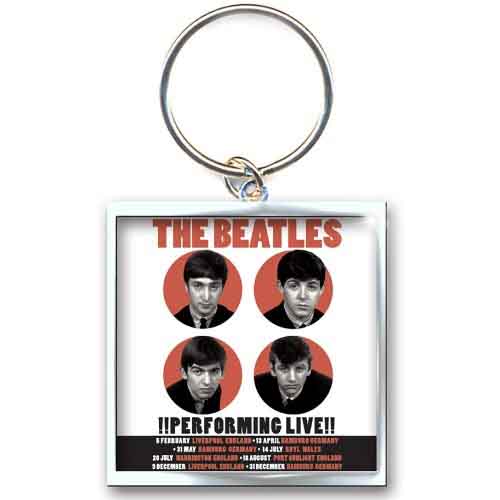 Beatles - Keychain: 1962 Performing Live (Photo-print) - keyrings image 1