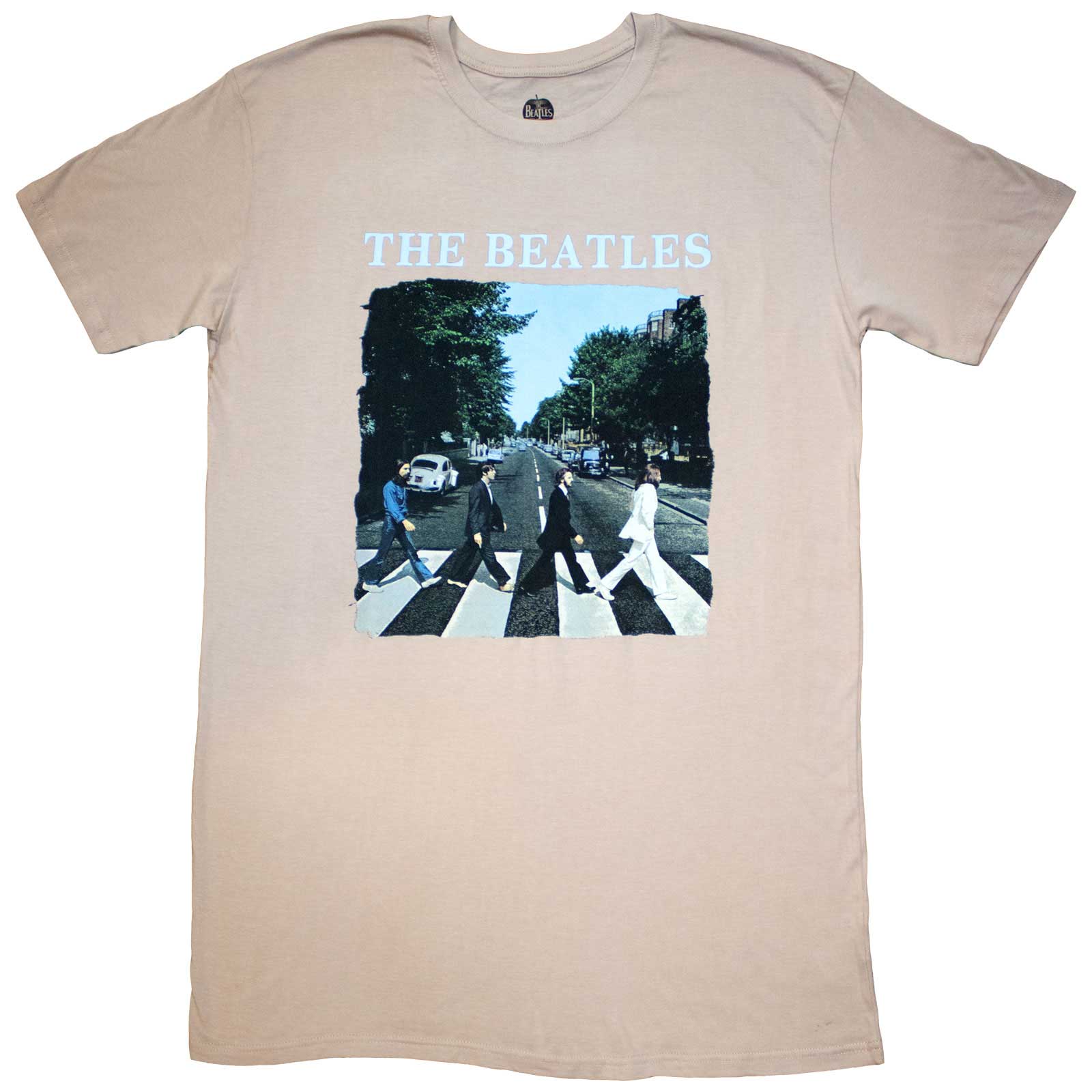 Beatles - tshirt - Ladies - Short Sleeves - Abbey Road & Logo - Medium