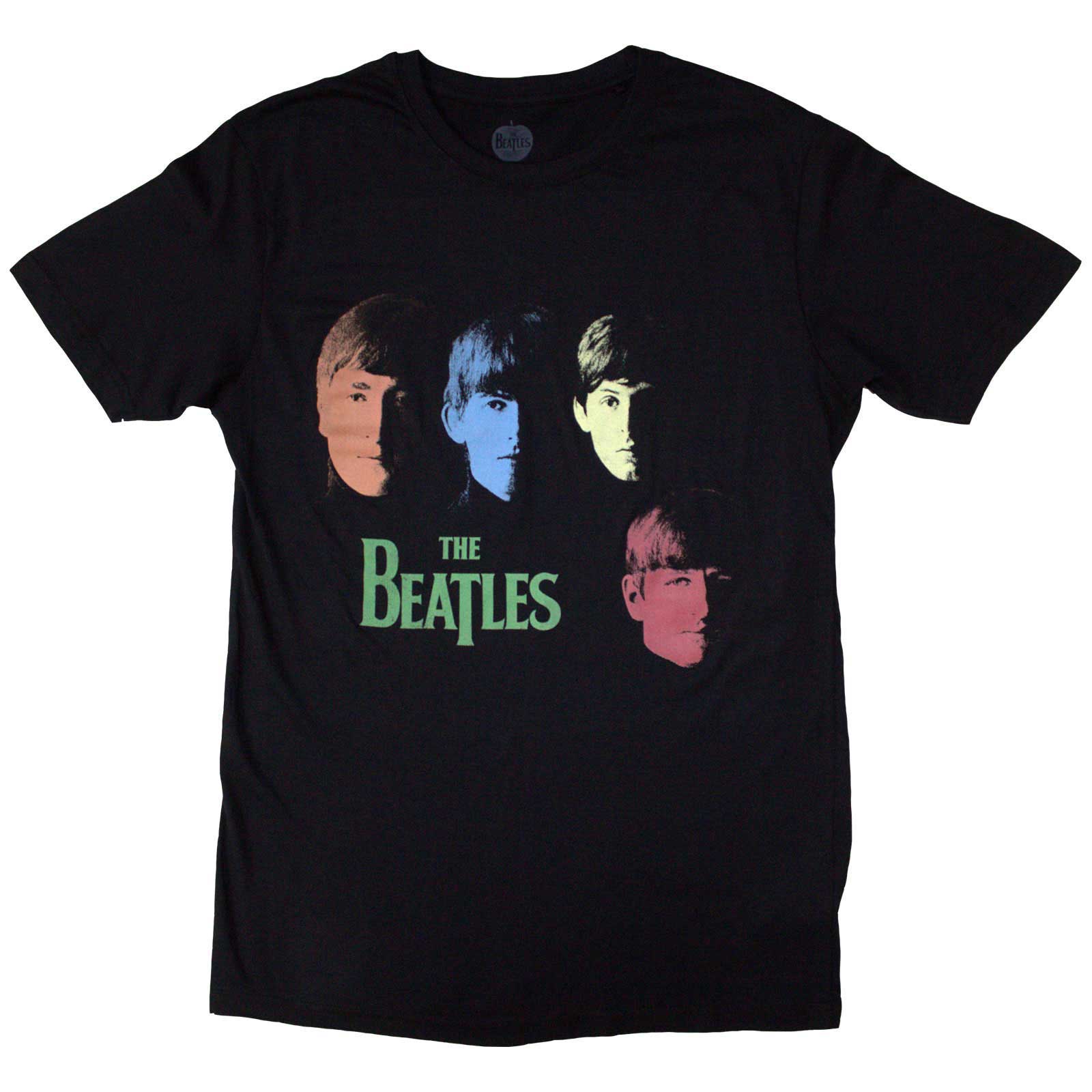 Beatles - tshirt - Unisex - Short Sleeves - Colour Faces - Medium image 1