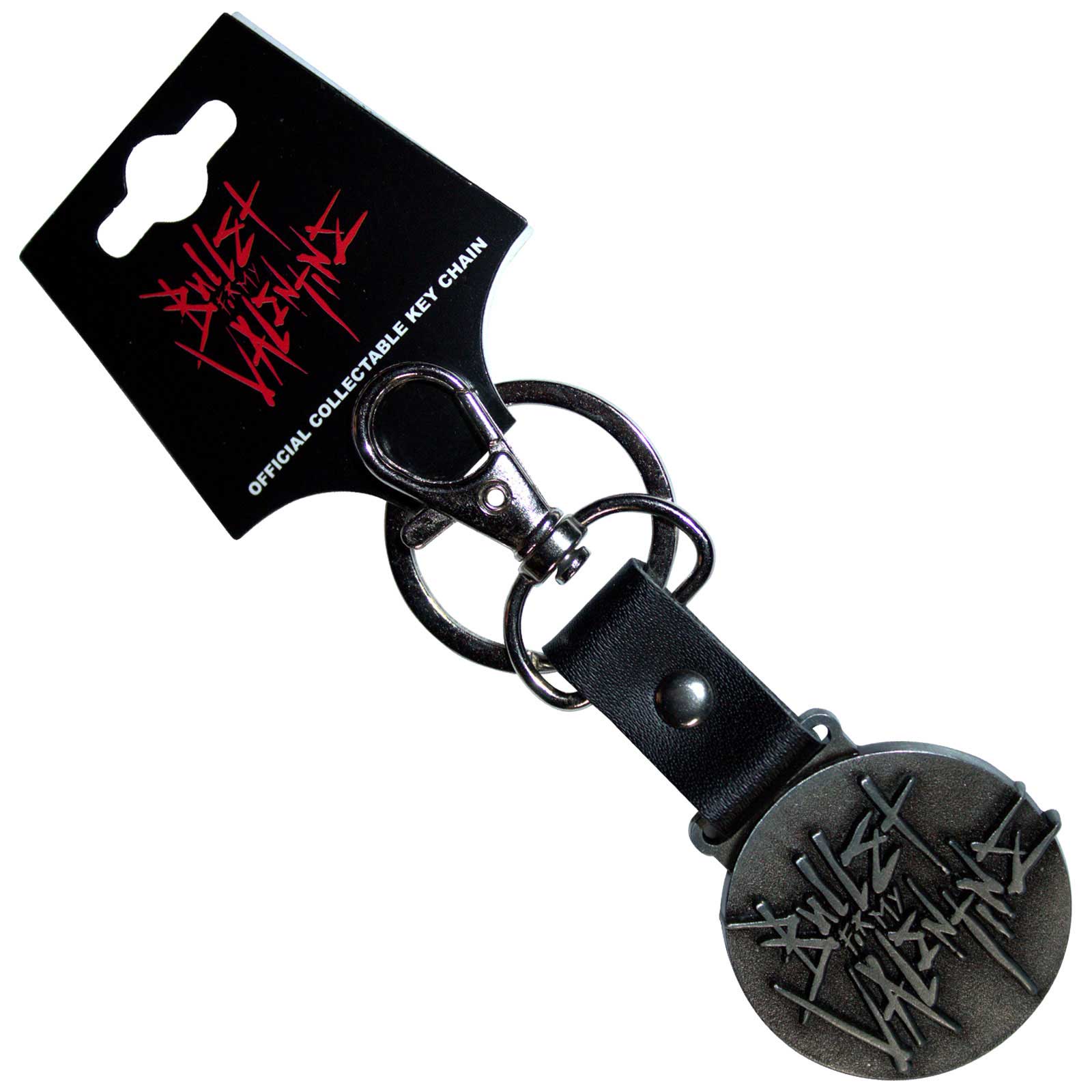 Bullet For My Valent - Leather Keychain: - keyrings - Logo  - One Size image 1