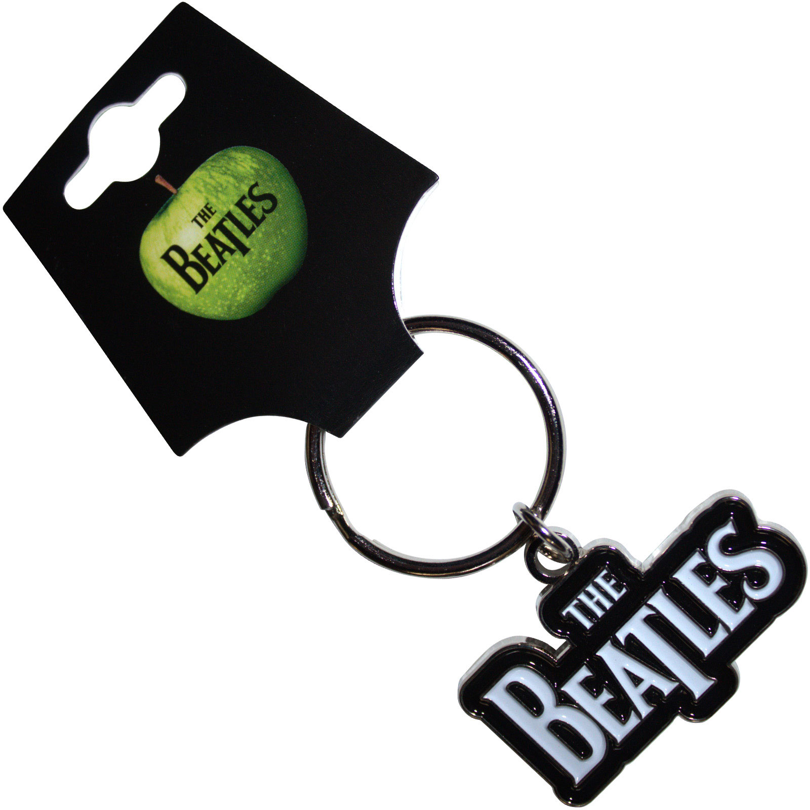 Beatles - Keychain: Drop T Logo (White) (Enamel In-fill) -  - One Size image 1