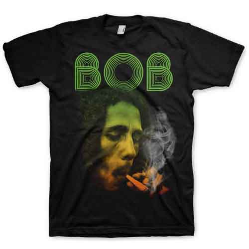 Bob Marley - tshirt - Unisex - Short Sleeves - Smoking Da E - 2X-Large image 1