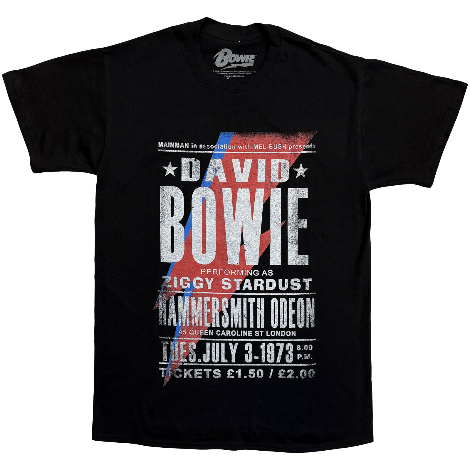 David Bowie - tshirt - Unisex - Short Sleeves - X-Large image 1