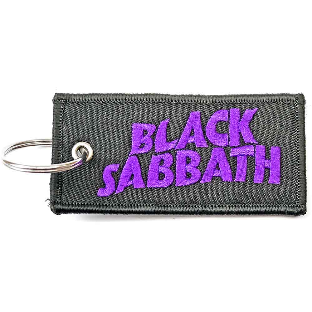 Black Sabbath - Keychain: Wavy Logo (Double Sided Patch) - keyrings image 1