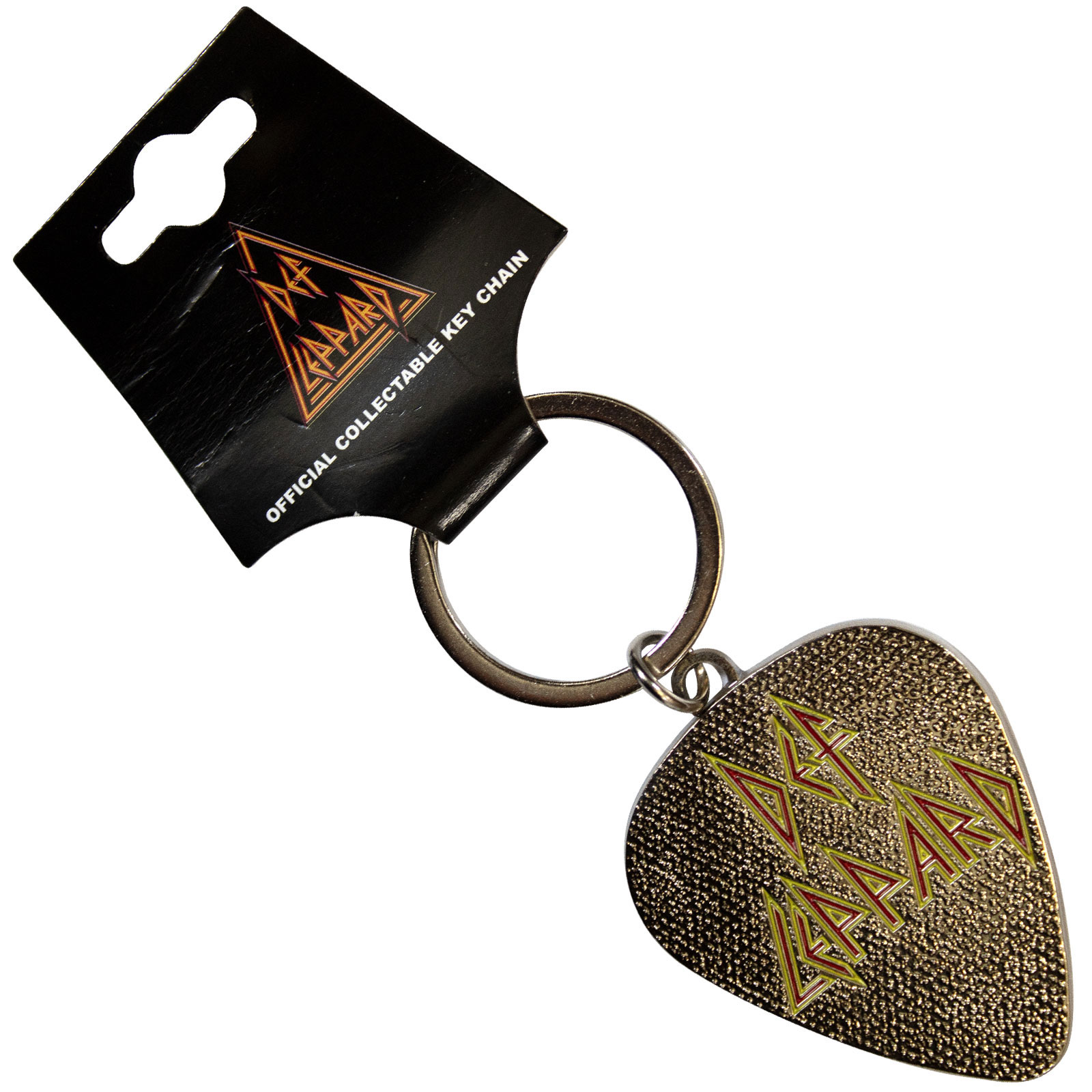 Def Leppard - Keychain: Logo Pick (Enamel In-fill) - keyrin - One Size image 1