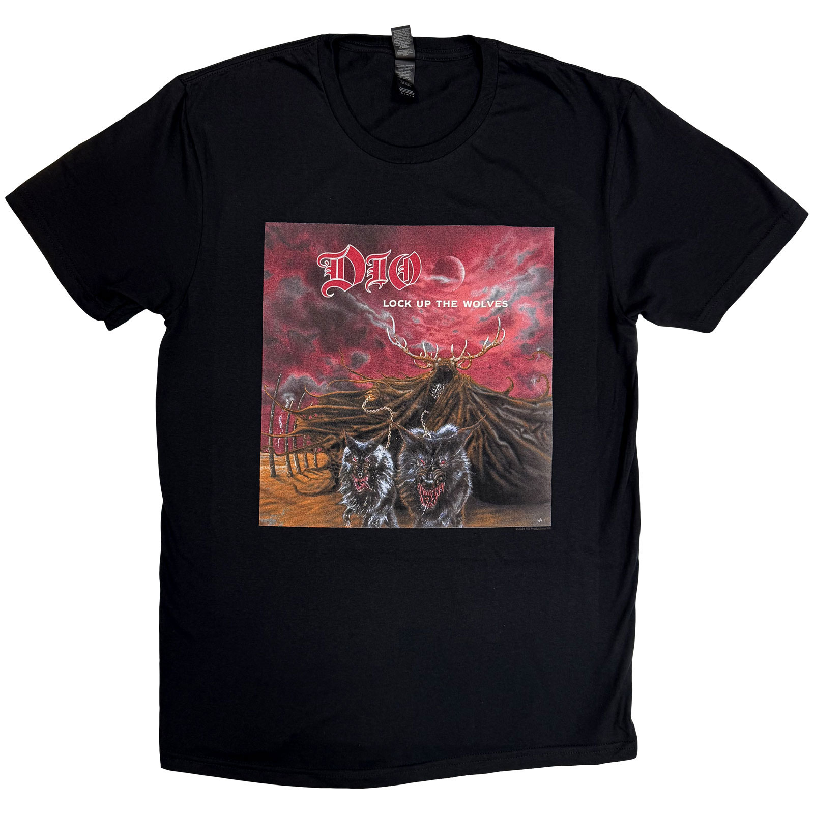 Dio - tshirt - Unisex - Short Sleeves - Lock Up The Wolves - Small