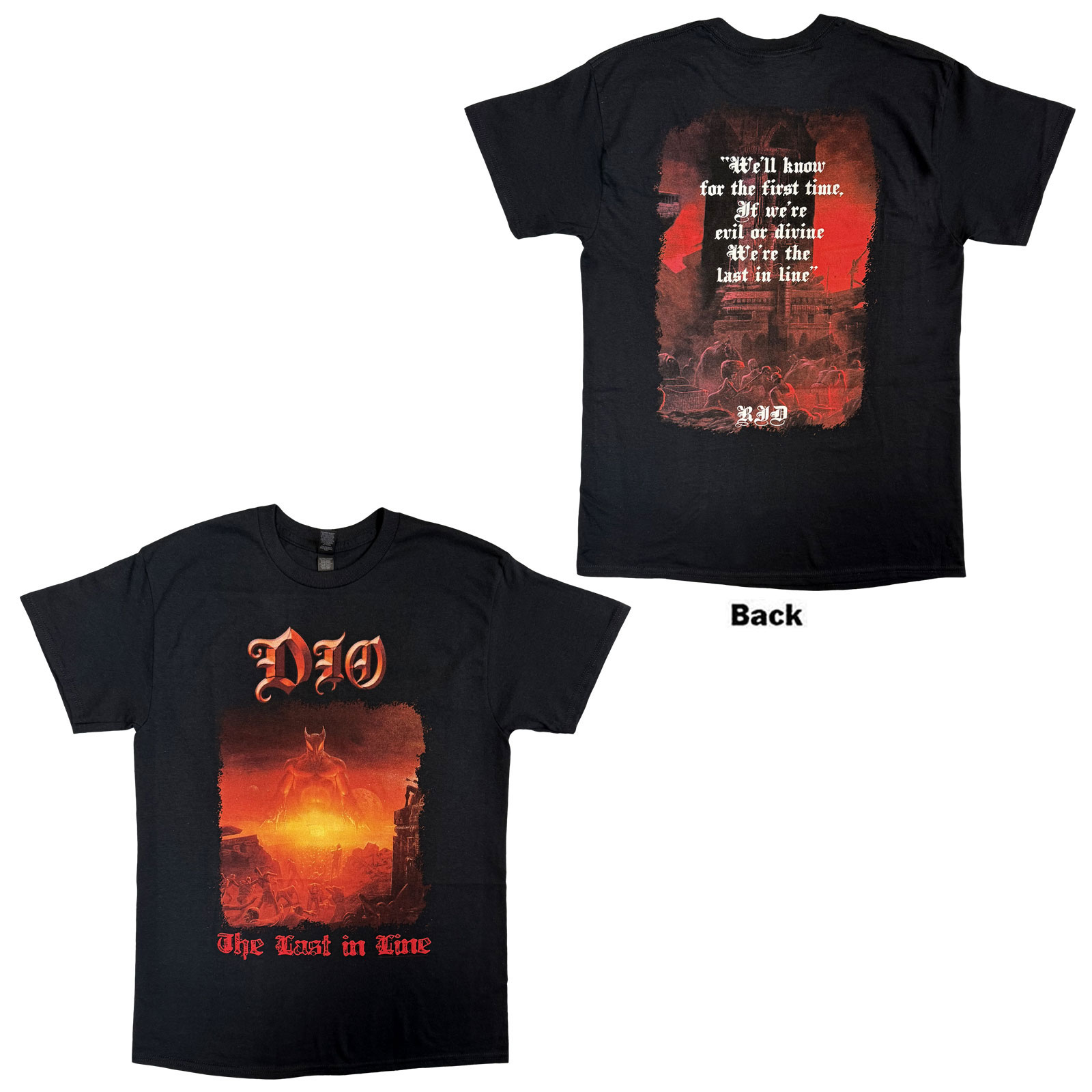 Dio - tshirt - Unisex - Short Sleeves - Last In Line - Medium image 1