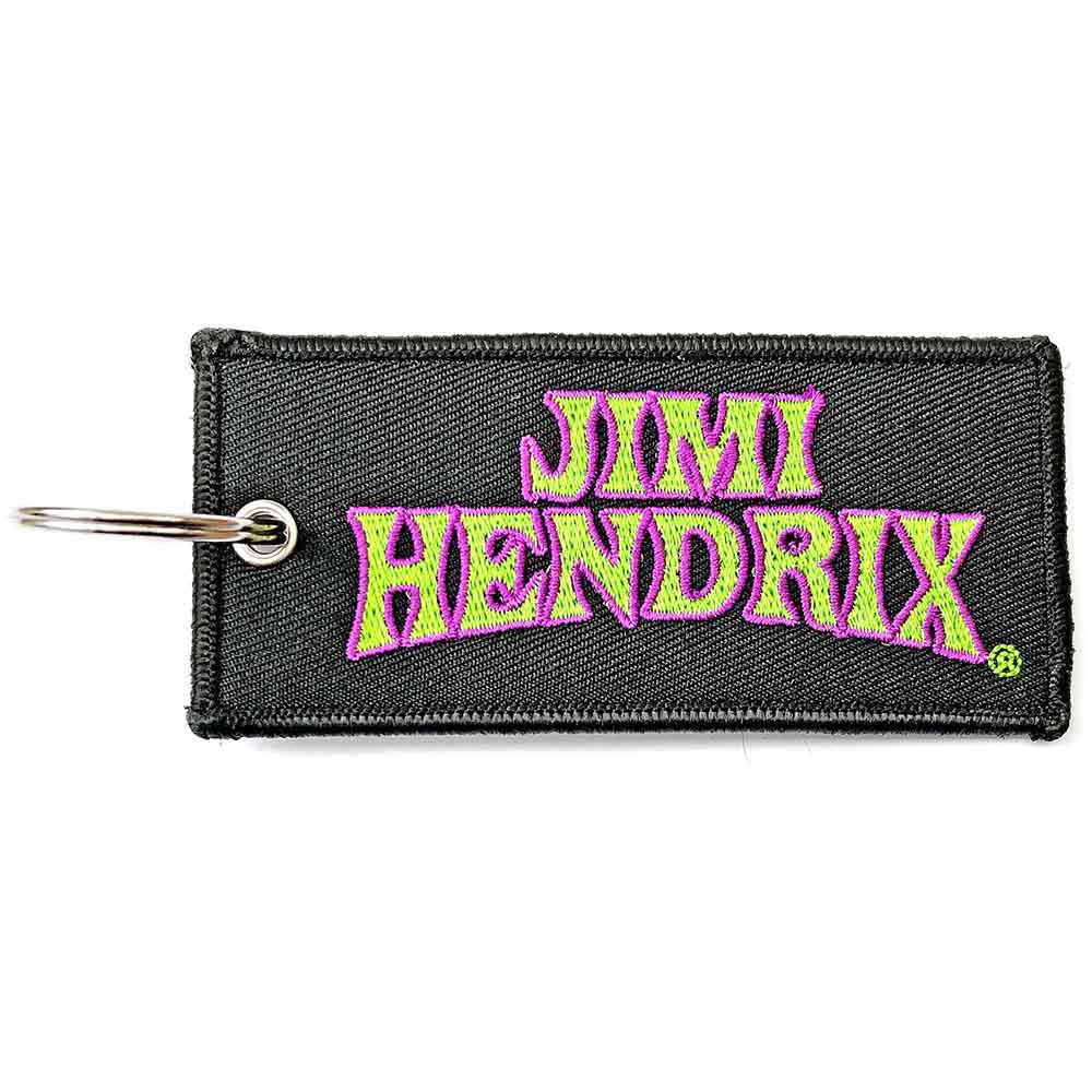Jimi Hendrix - Keychain: Arched Logo (Double Sided Patch) - keyrings image 1