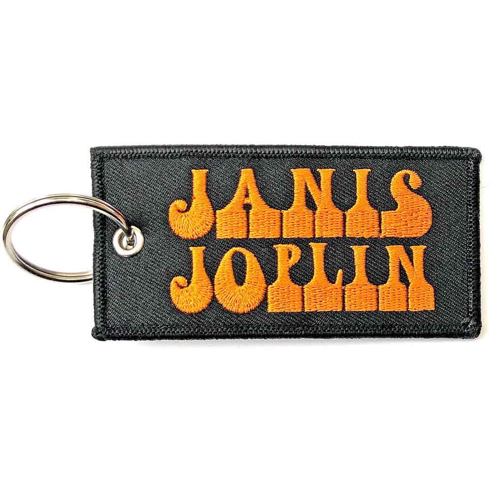 Janis Joplin - Keychain: Logo (Double Sided Patch) - keyrings image 1
