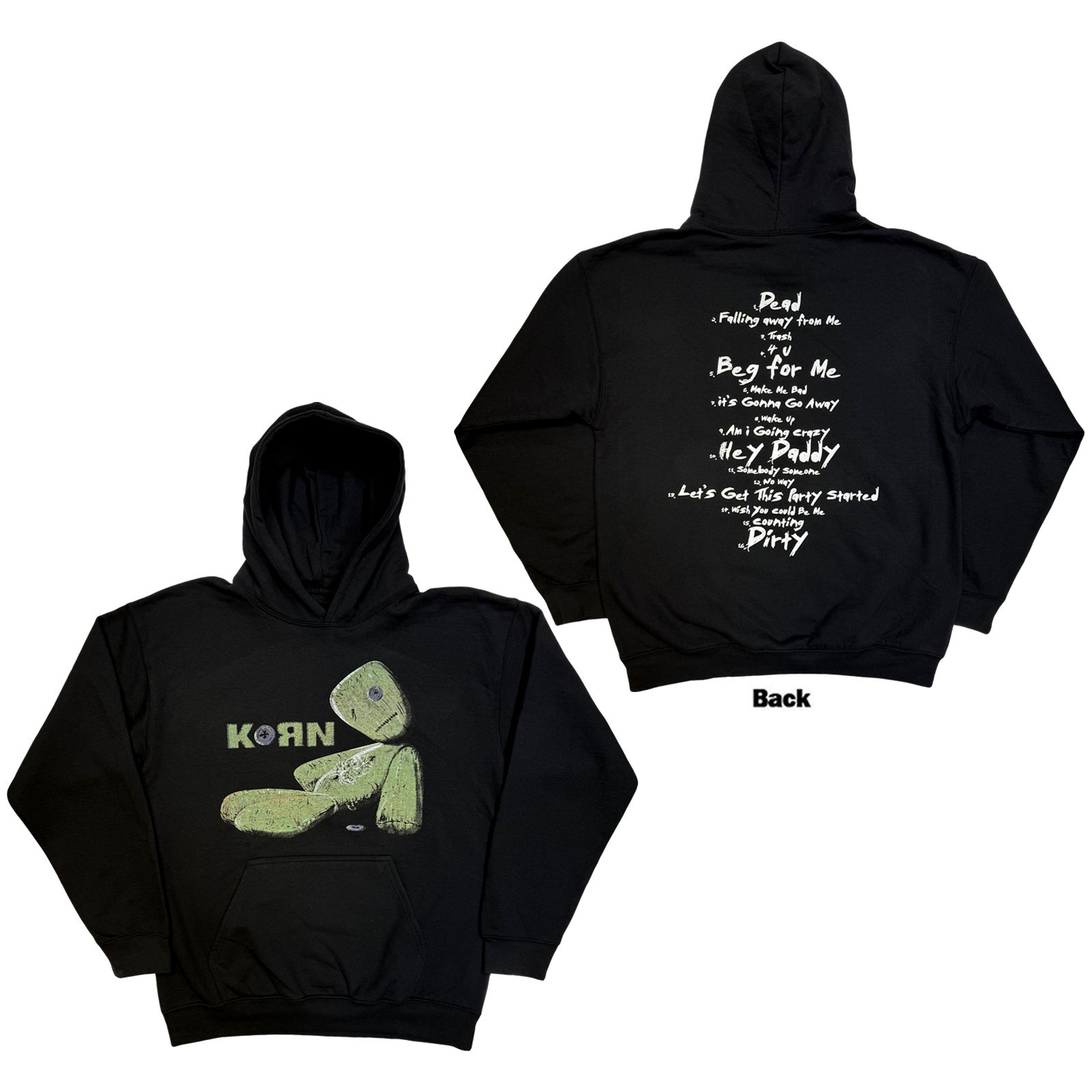 Korn - hoodies - Unisex - Long Sleeves - X-Large