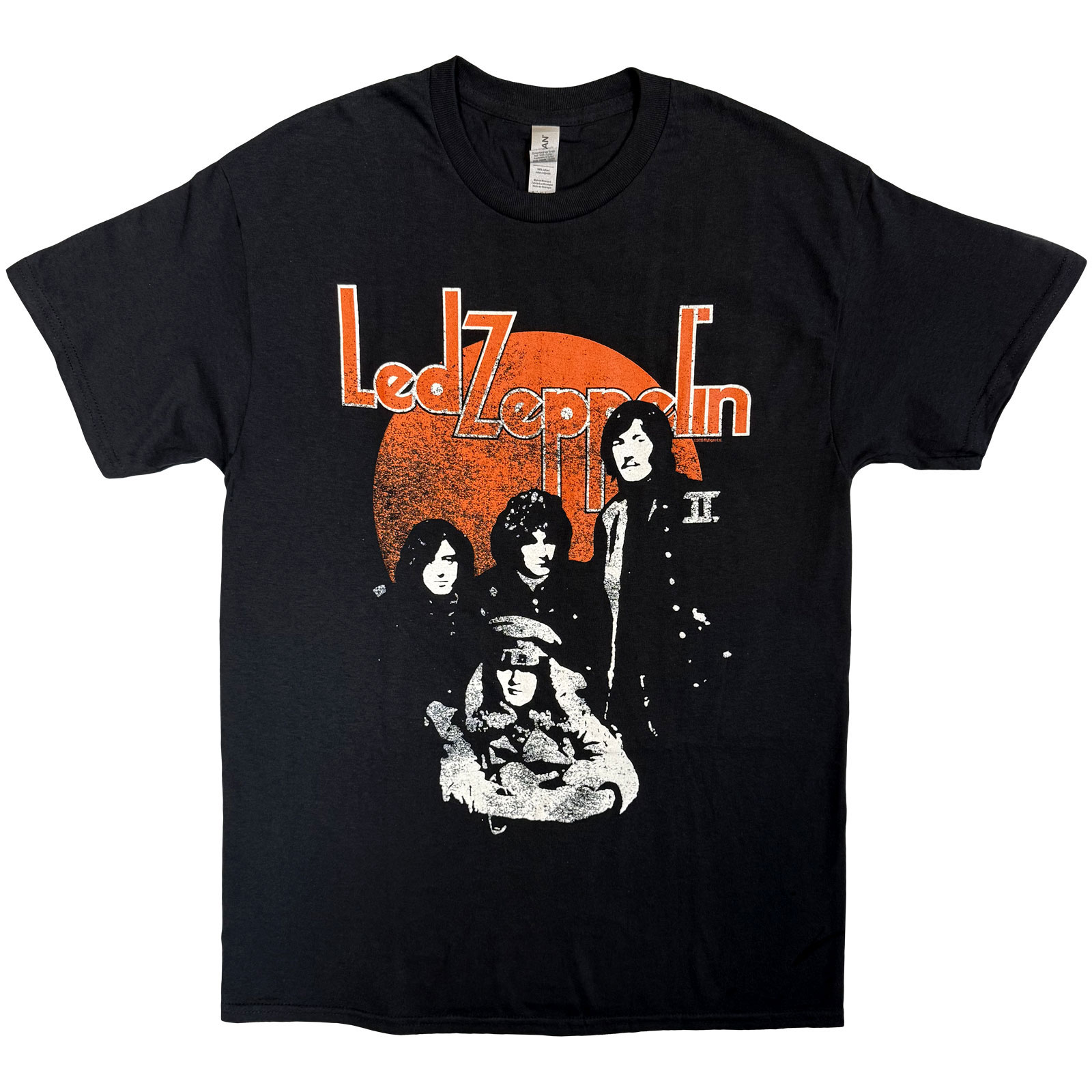 Led Zeppelin Orange Circle Official Tee T-Shirt Mens Unisex