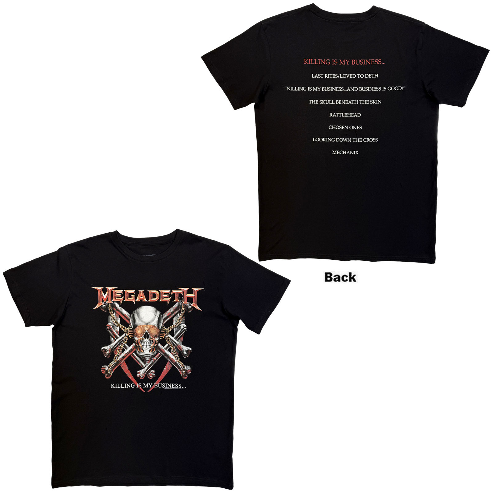 Megadeth - tshirt - Unisex - Short Sleeves - Killing Biz - Large