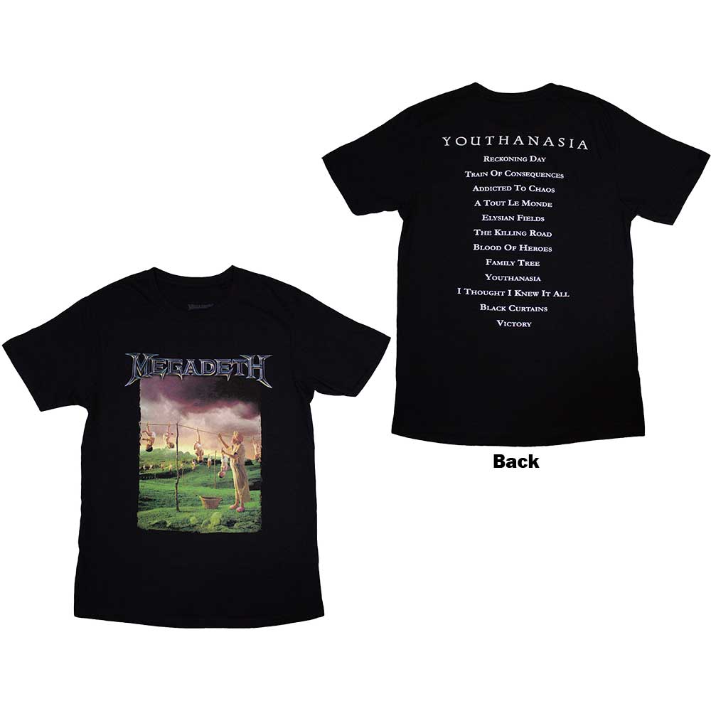 Megadeth - tshirt - Unisex - Short Sleeves - Youthanasia Trac - Medium image 1