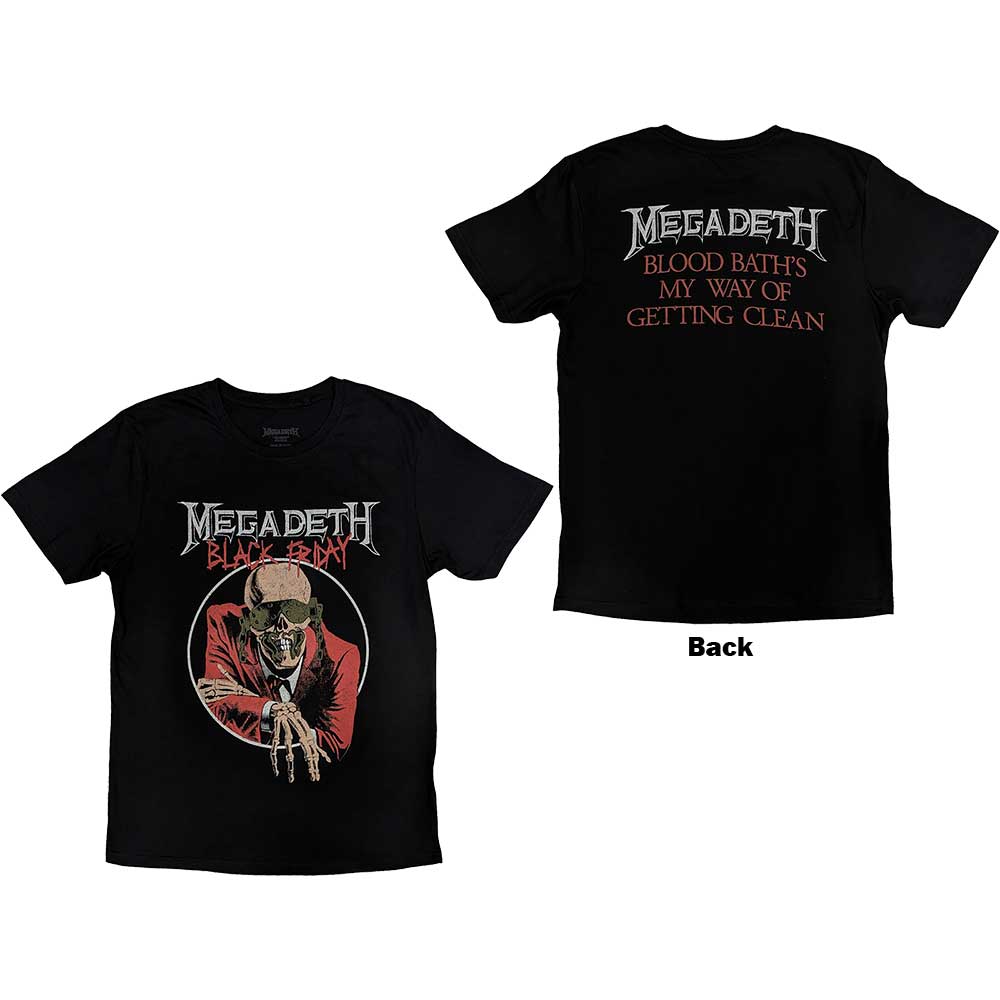 Megadeth - tshirt - Unisex - Short Sleeves - Black Friday - Large
