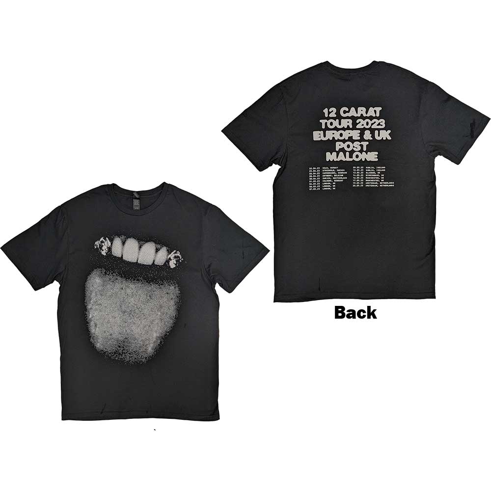 Post Malone - tshirt - Unisex - Short Sleeves - Fangs 2023 To - Medium