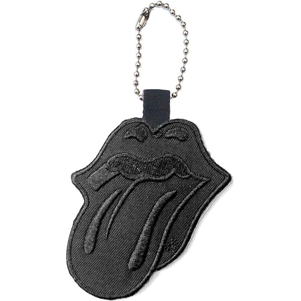 Rolling Stones - Keychain: Classic Tongue Black (Double Sided Patch) - image 1