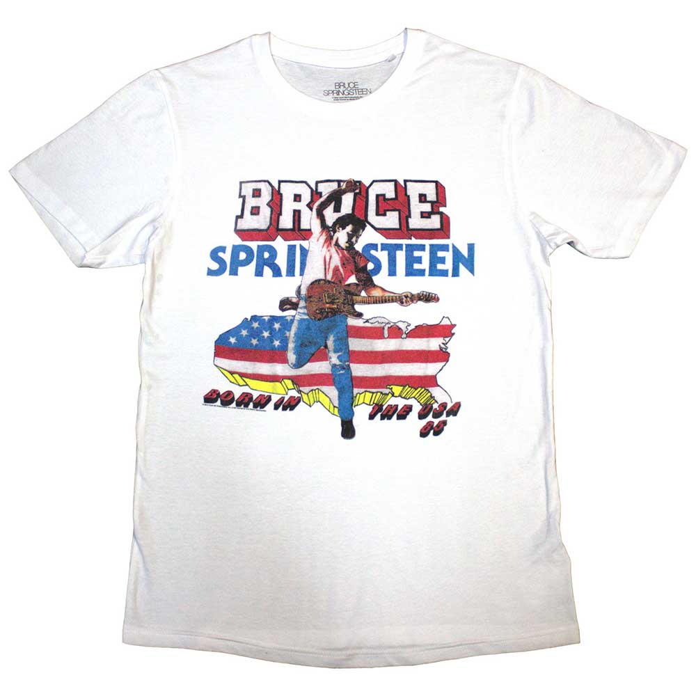 Bruce Springsteen - tshirt - Unisex - Short Sleeves - Born  - XX-Large