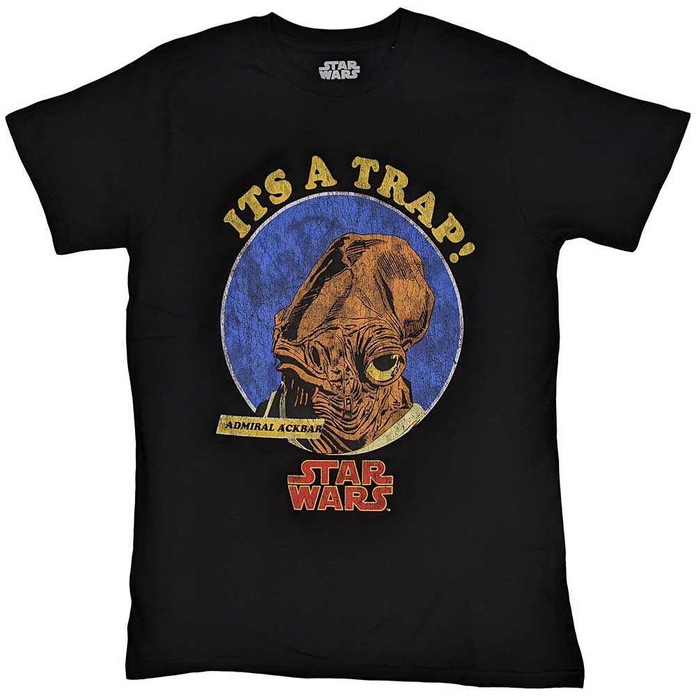 Star Wars - tshirt - Unisex - Short Sleeves - Ackbar It's A  - X-Large
