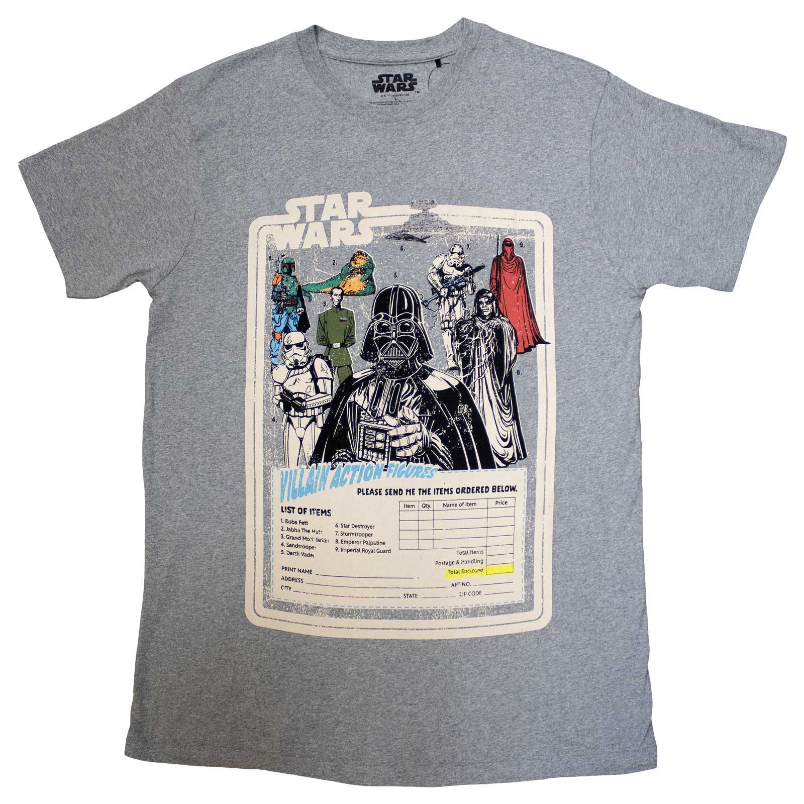 Star Wars - tshirt - Unisex - Short Sleeves - Villain Action F - Small image 1